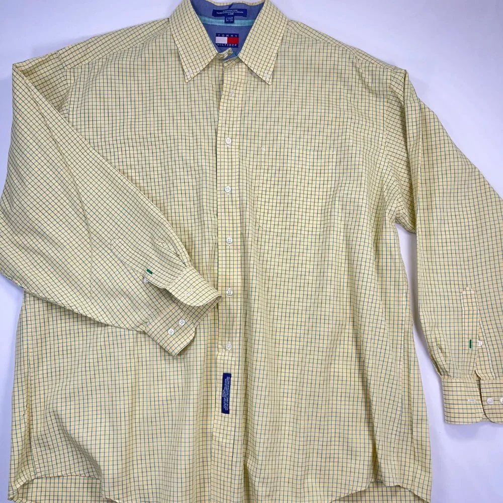 Tommy Hilfiger, Men's Classic Button Down Shirt, Size 34-35 171/2 - Picture 3 of 7